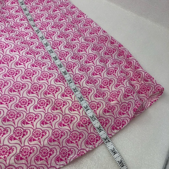2/$30 Joules Dress Orianne Sleeveless Embroidered Pink & White Geometric Size 4 - Picture 11 of 15